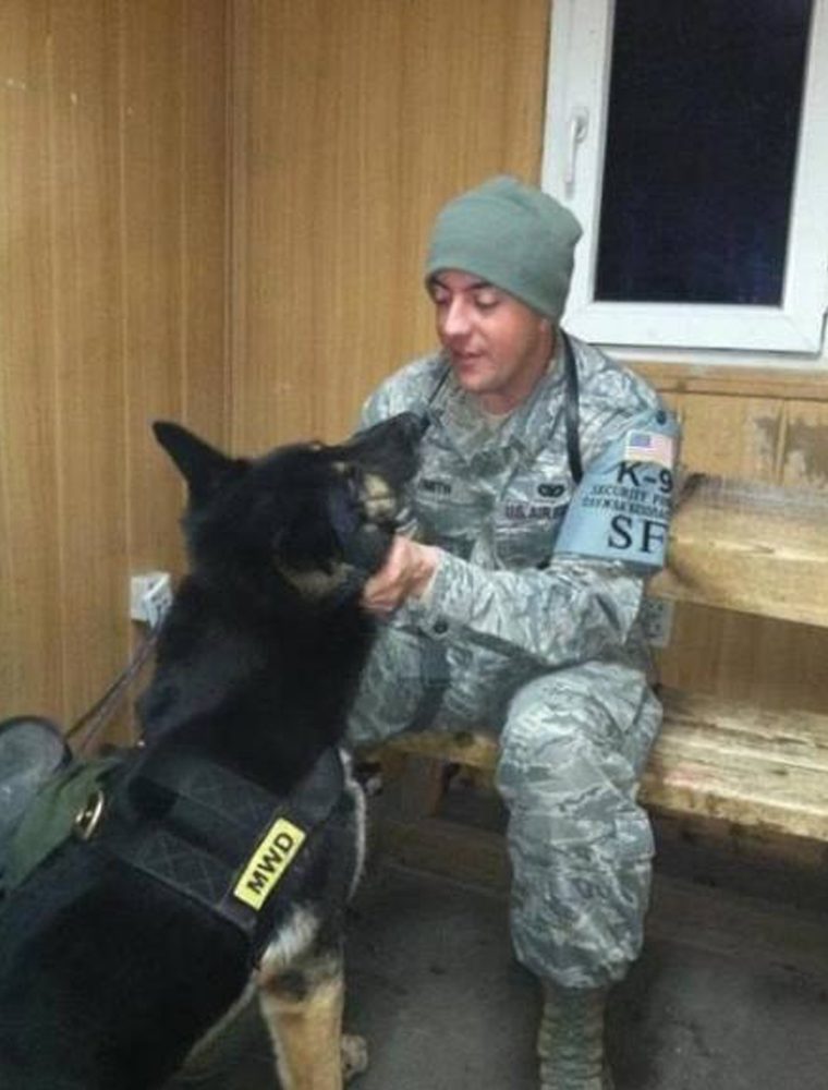 Soldado permanece ao lado de seu cão até o “fim da linha” em um momento emocionante. | Foto 4