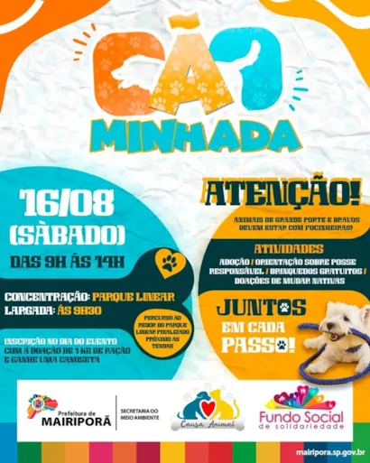 Grande Cãominhada de Adoção em Mairiporã