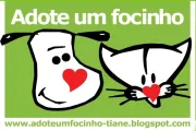 Logo Adote um Focinho - Tiane?